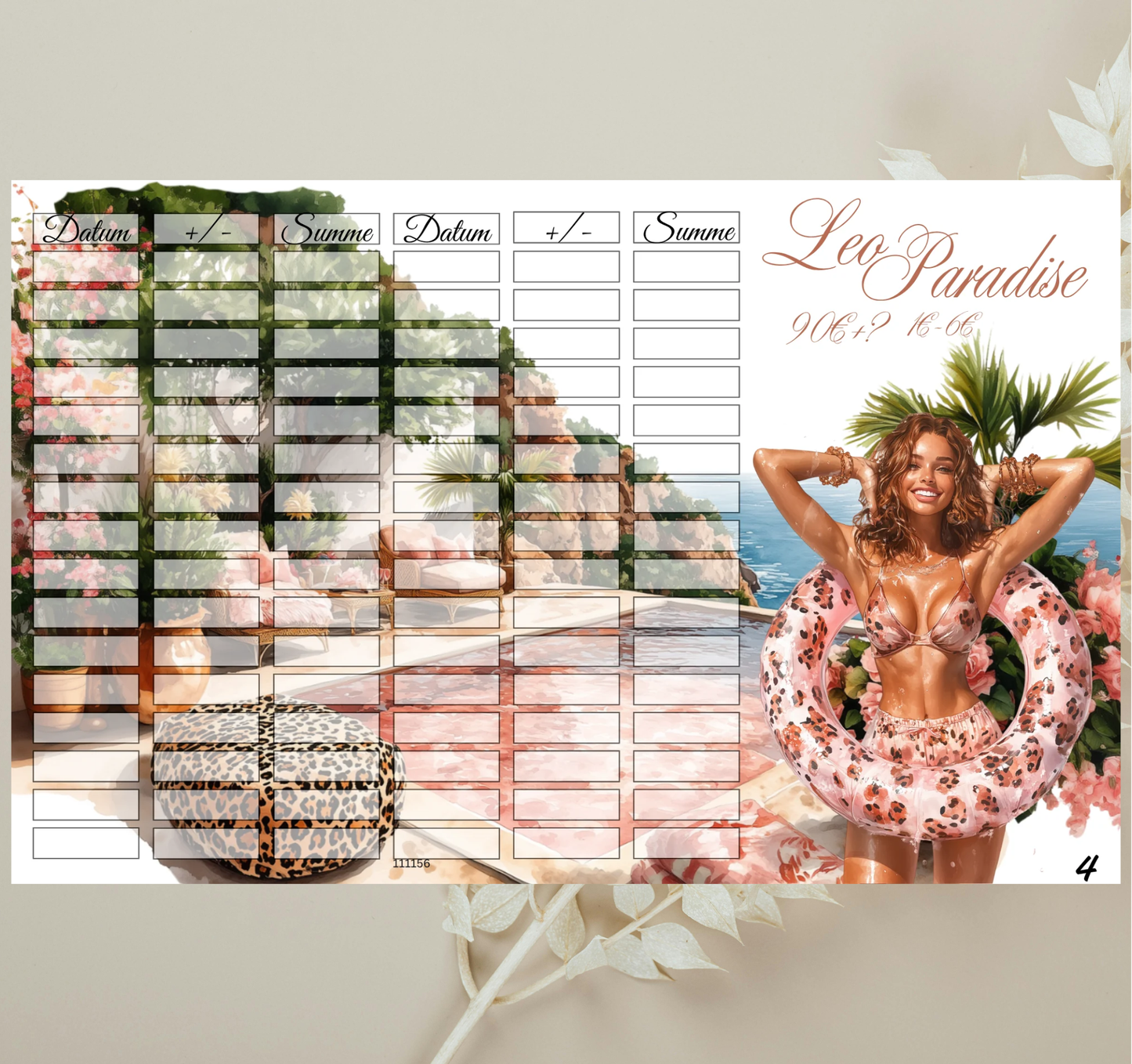 Leo Paradise Sparchallenge 3er Klappkarte (B-Ware)