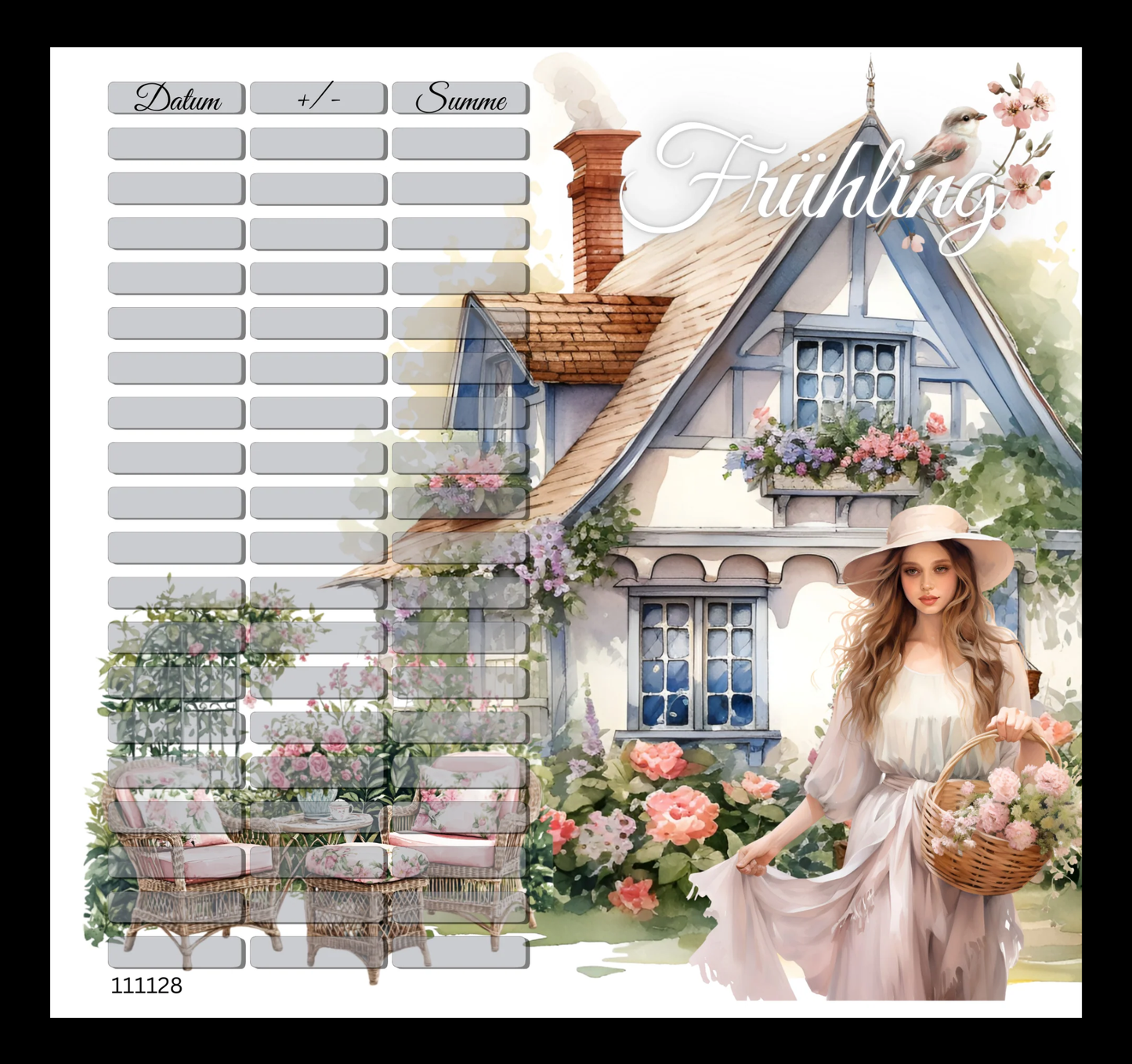 Frühling 2er Klappkarte