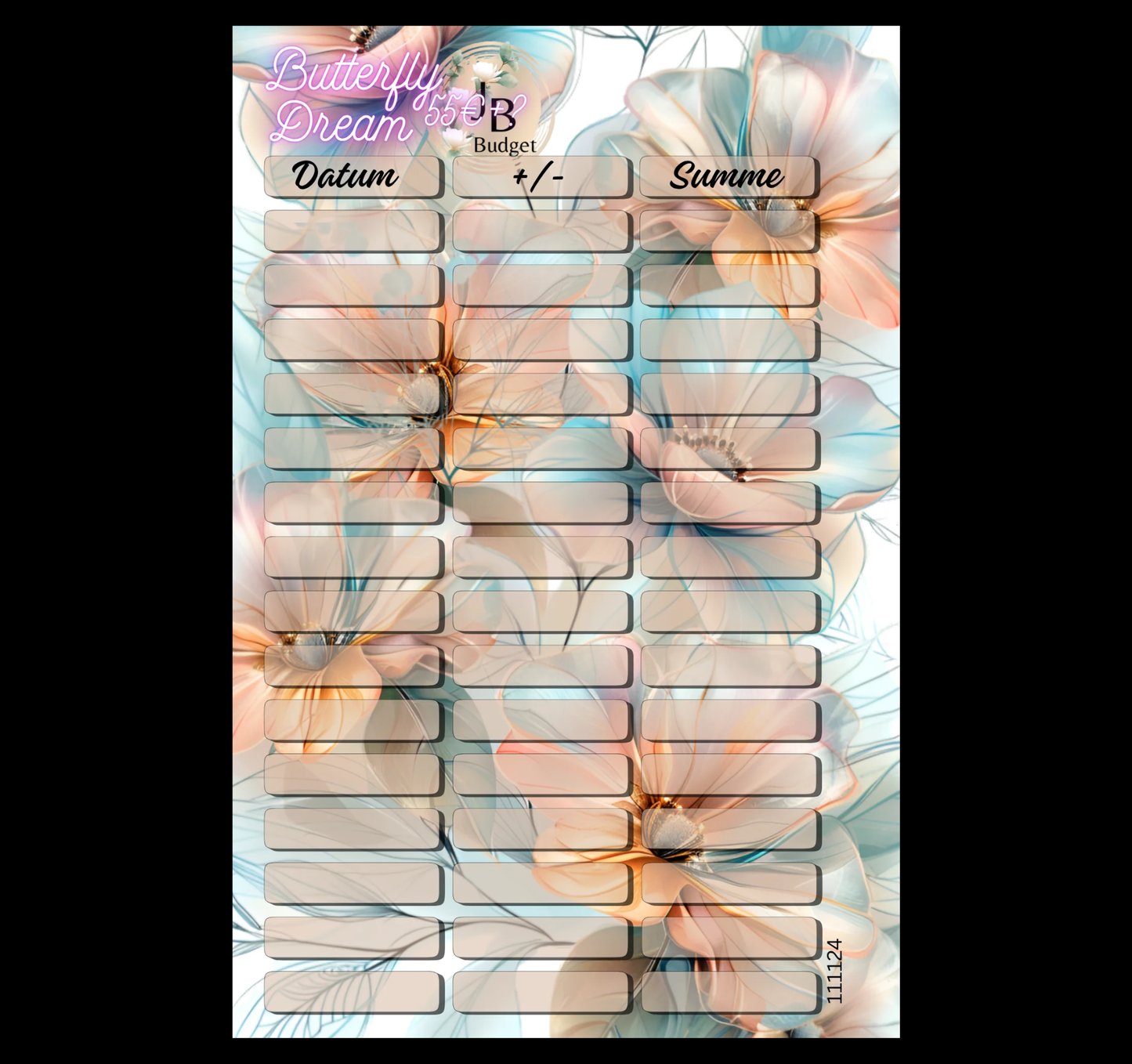 Butterfly Einheft-Challenge