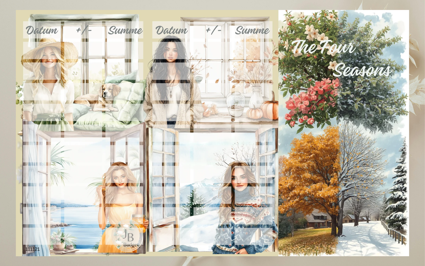 The Four Seasons Klappkarte