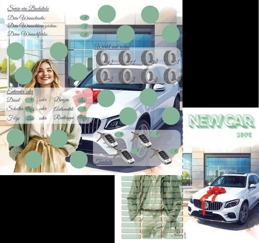 New Car 2er Klappkarte