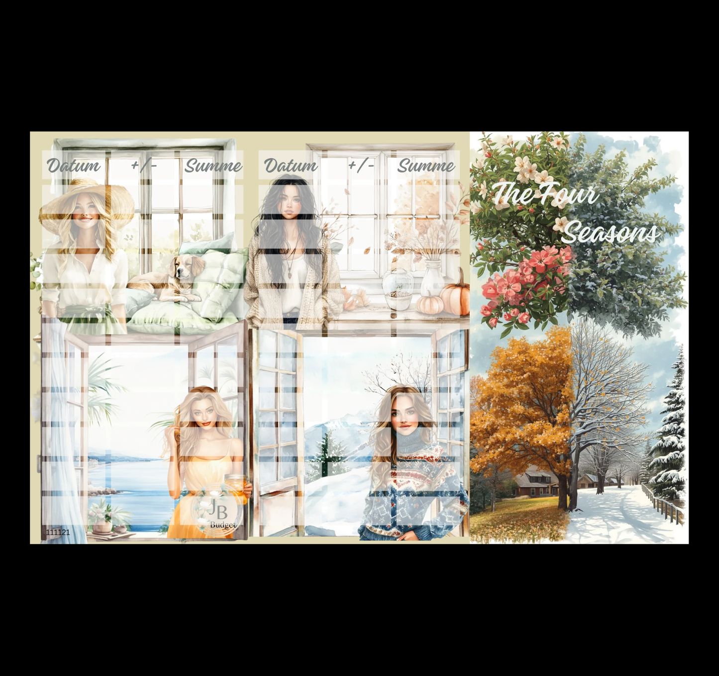 The Four Seasons Klappkarte