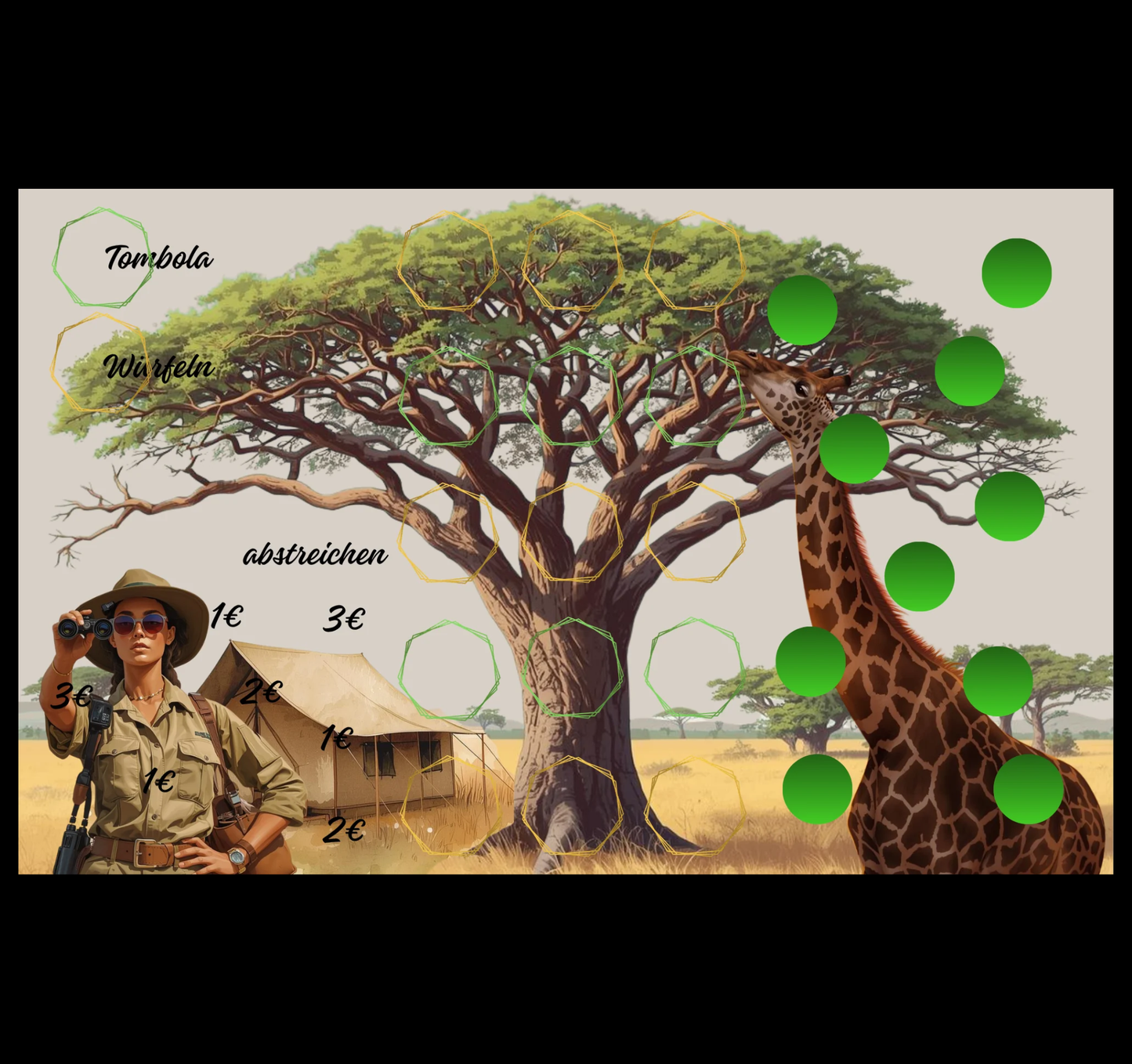 Wild Safari Klappkarte