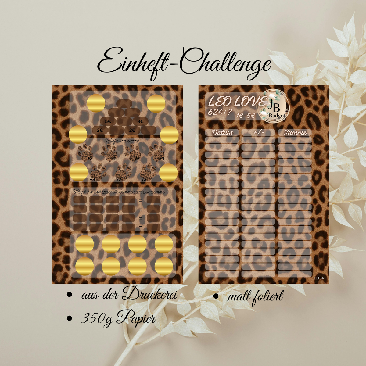 Leo Love Einheftchallenge