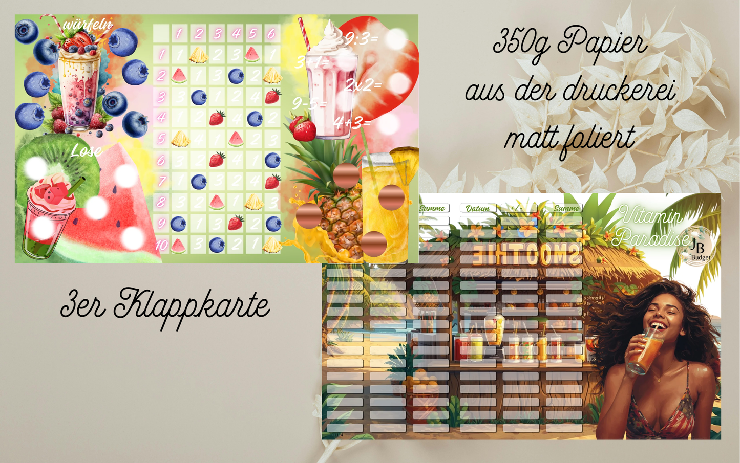 Vitamin Paradise 3er Klappkarte B-Ware