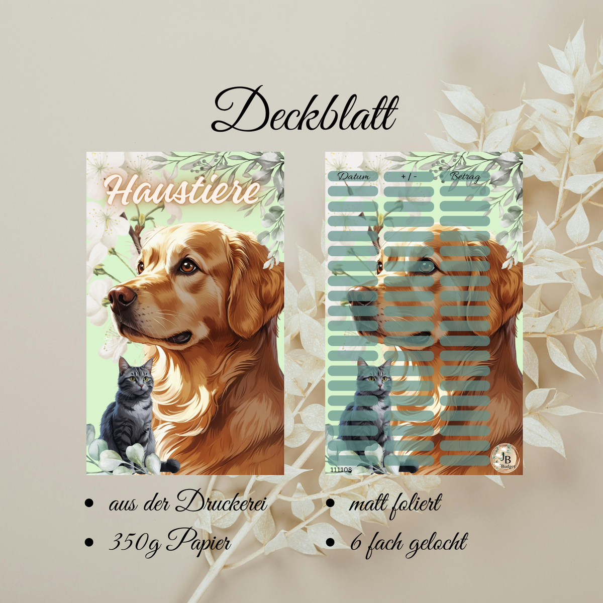 Deckblatt Haustiere