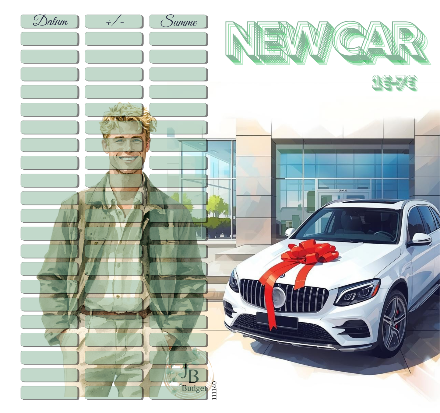 New Car 2er Klappkarte