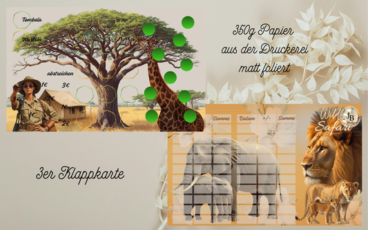 Wild Safari Klappkarte