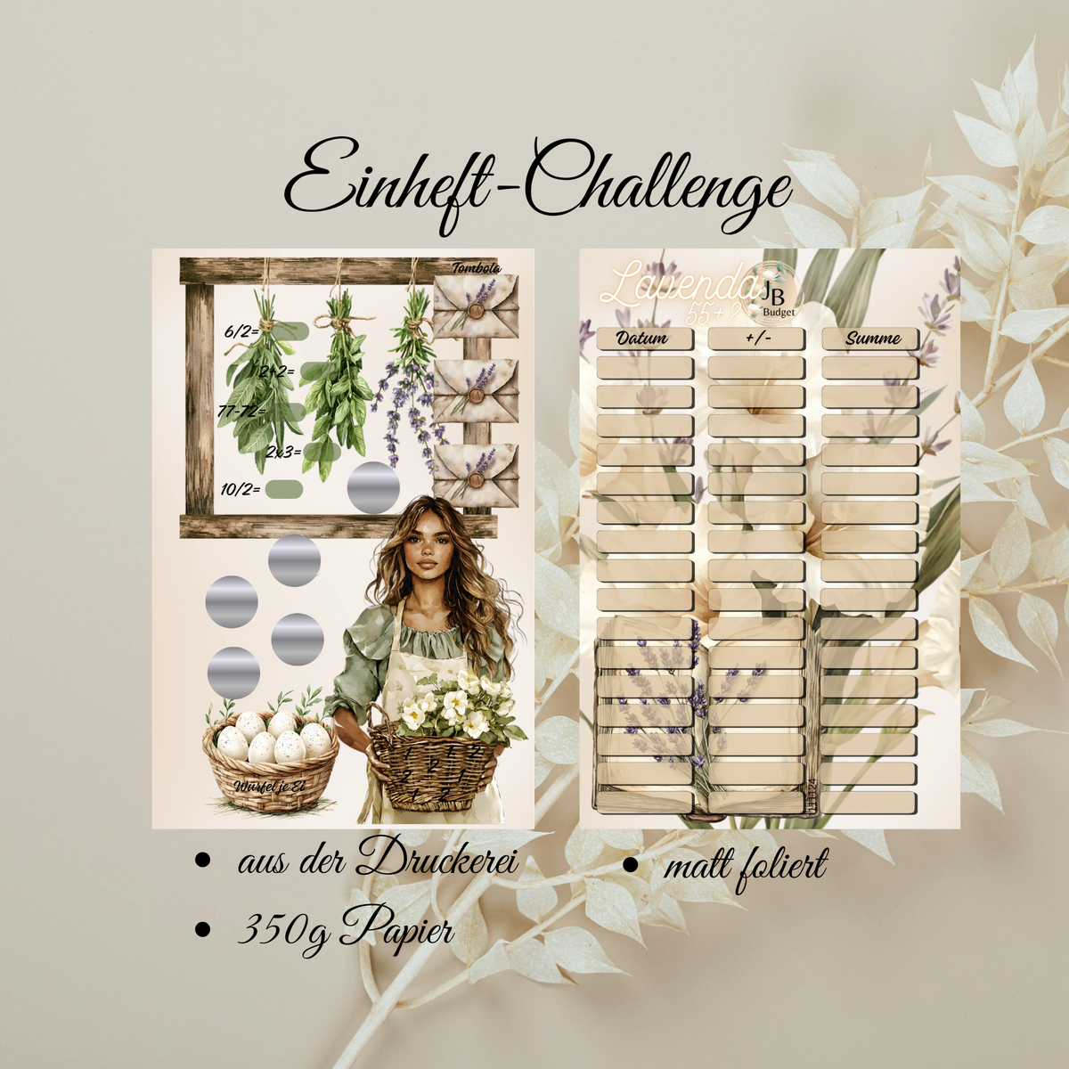 Lavenda Einheft-Challenge