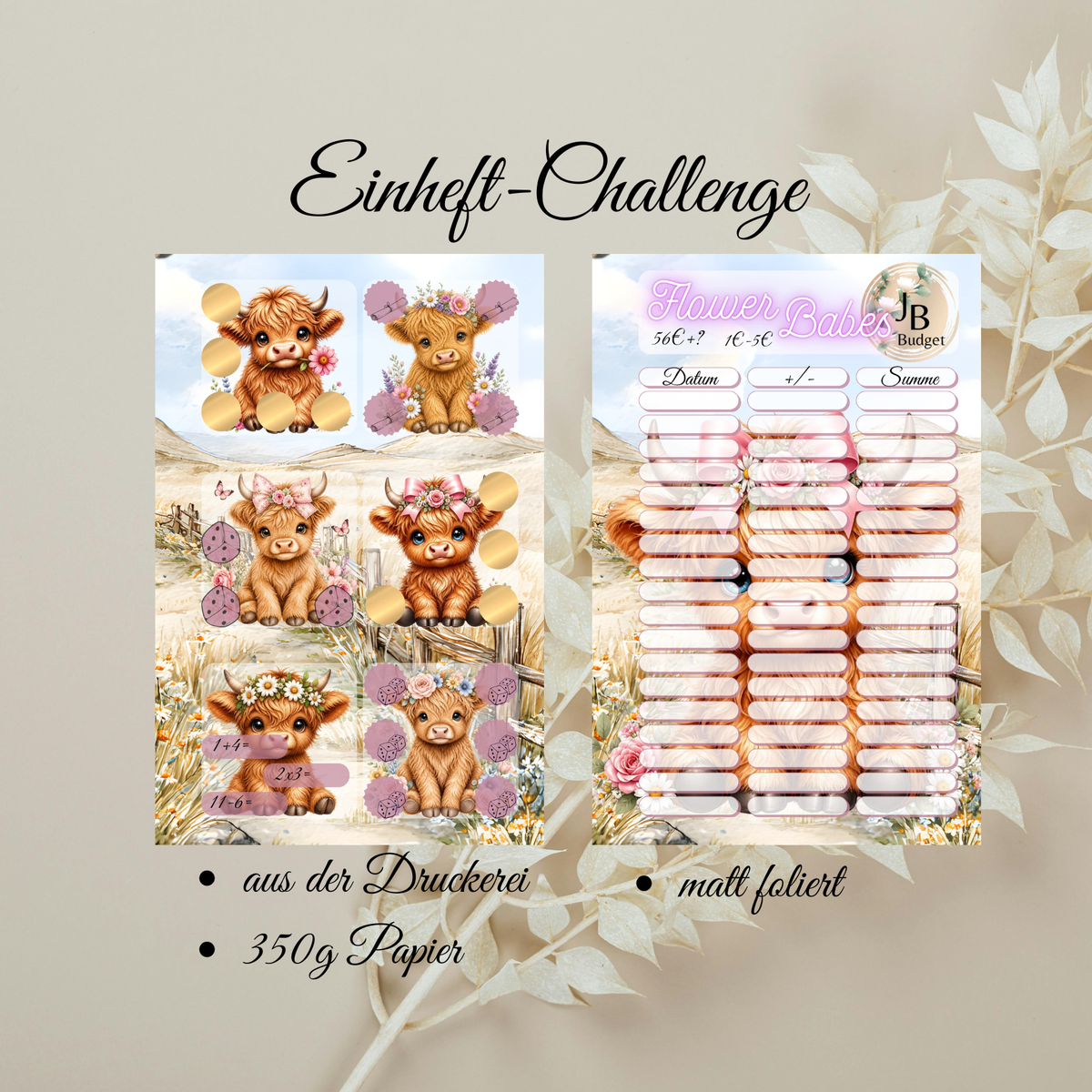 Flower Babes Einheft-Challenge ( Achtung B-Ware )