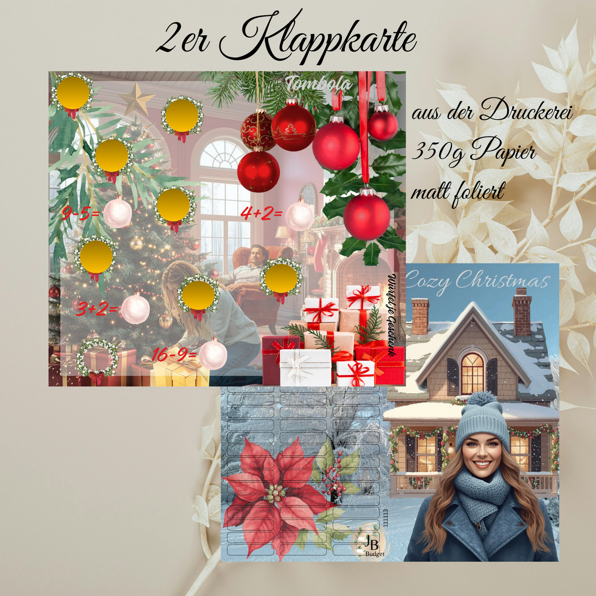 Cozy Christmas 2er Klappkarte