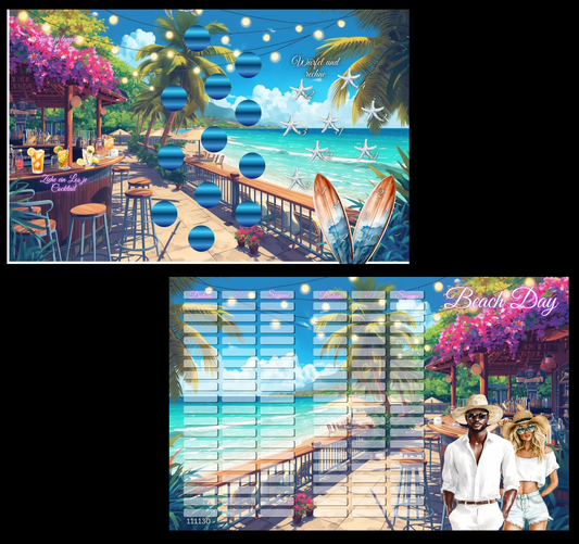 Beach Day Klappkarte