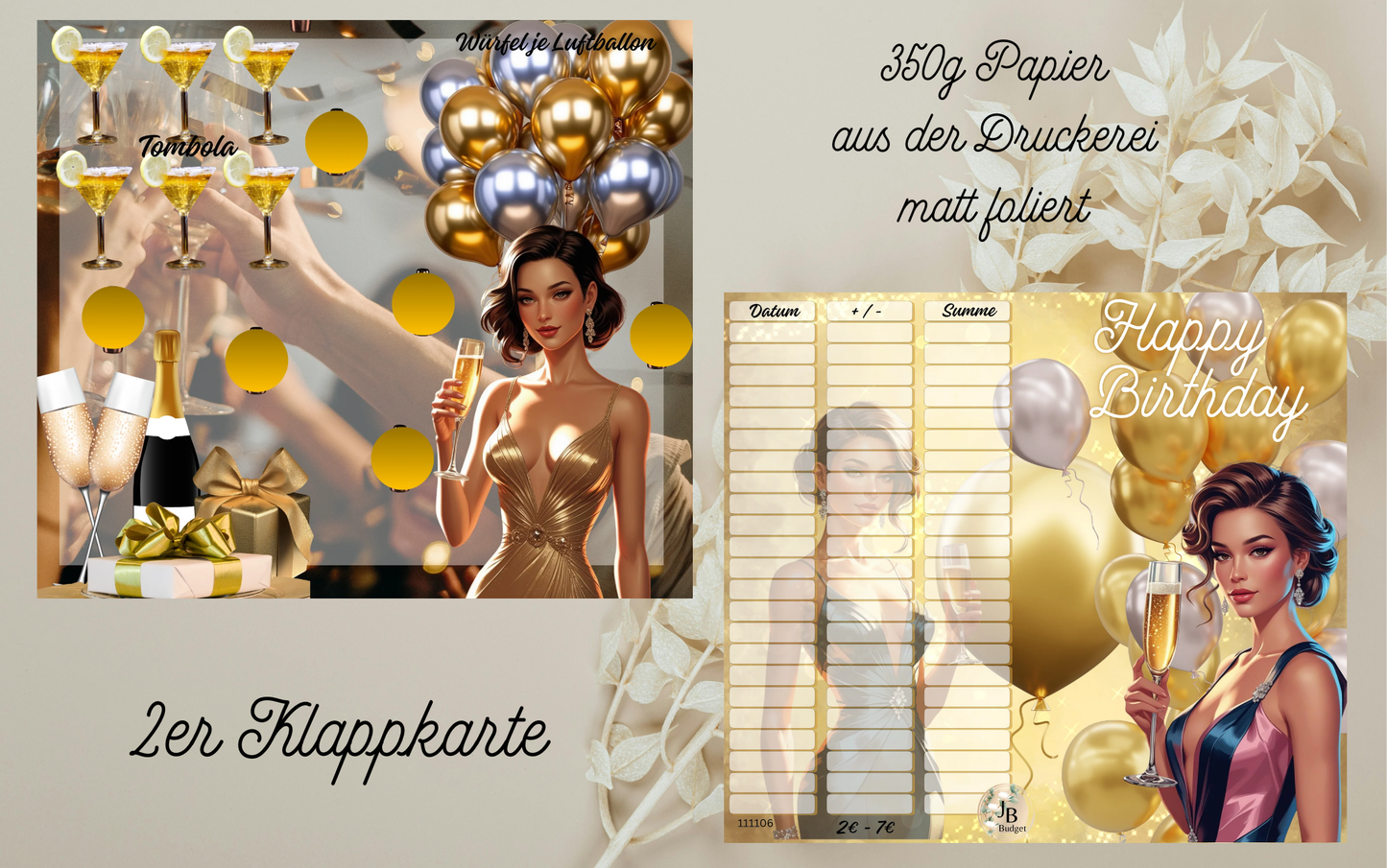 Happy Birthday Klappkarte