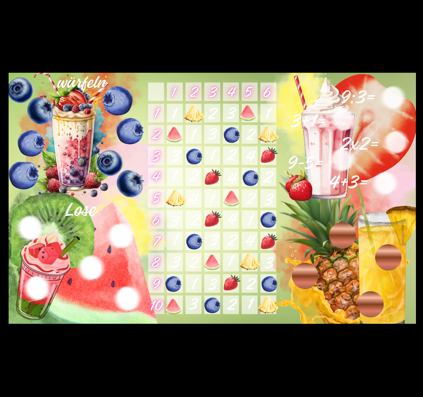 Vitamin Paradise 3er Klappkarte