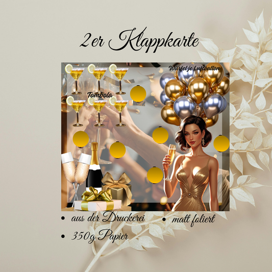 Happy Birthday 2er Klappkarte