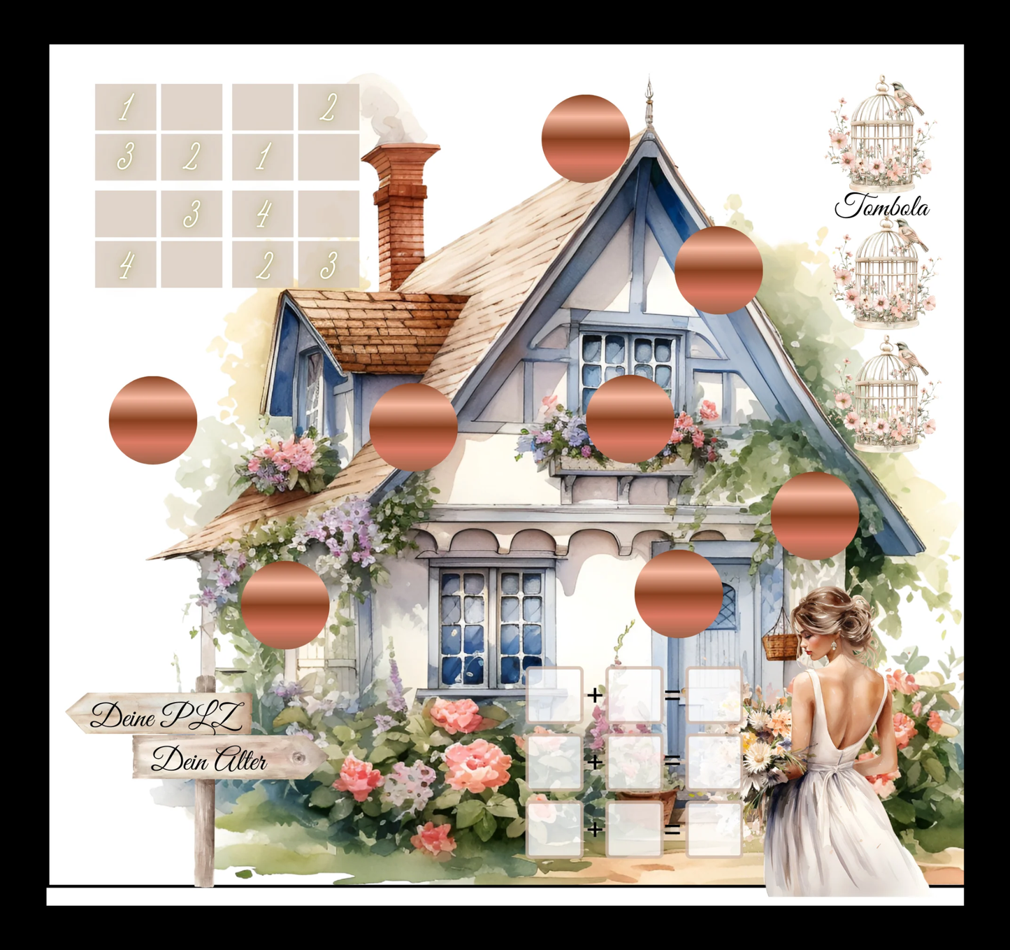 Frühling 2er Klappkarte