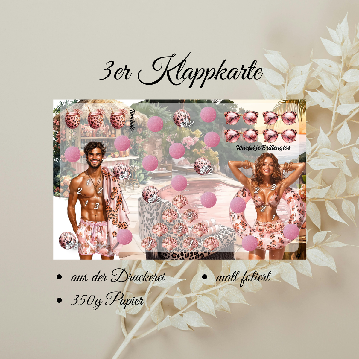 Leo Paradise Sparchallenge 3er Klappkarte (B-Ware)