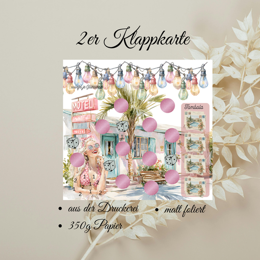 Nostalgie Holiday Sparchallenge 2er Klappkarte