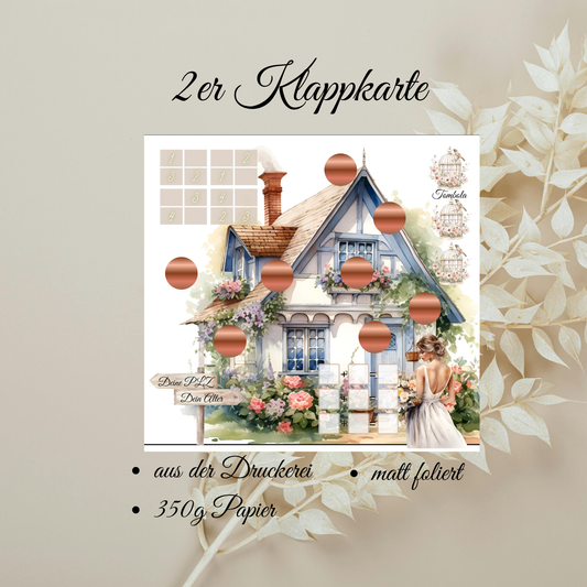 Frühling 2er Klappkarte