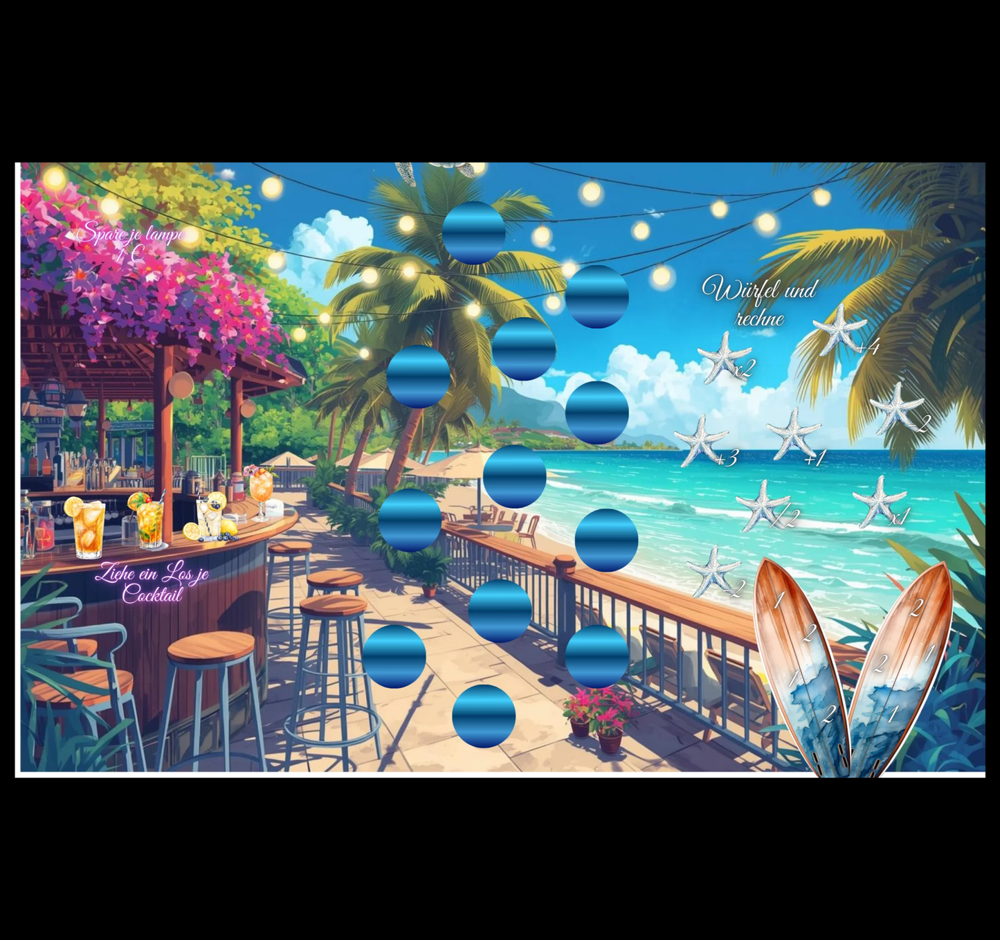 Beach Day Klappkarte