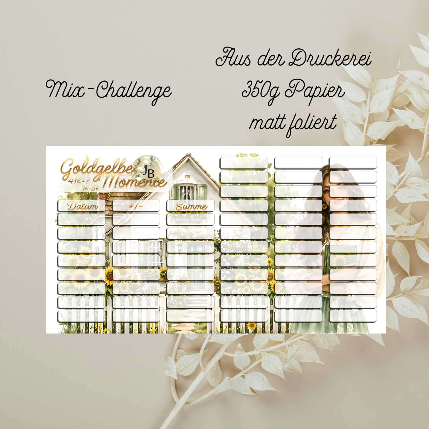 Goldgelbe Momente Sparchallenge
