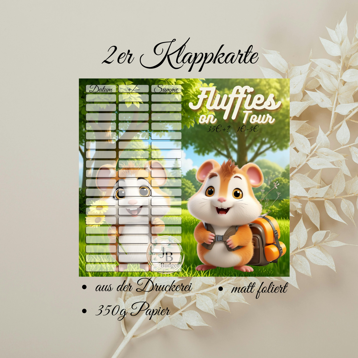 Fluffies on Tour 2er Klappkarte