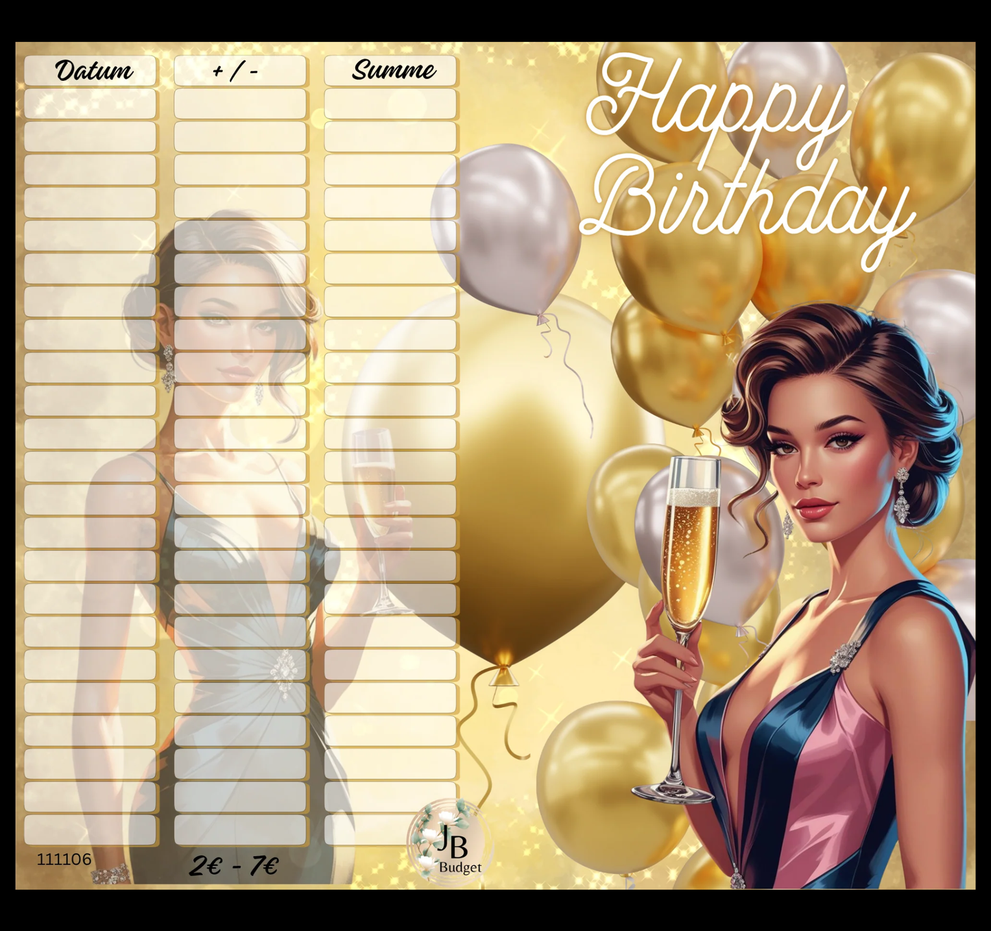 Happy Birthday Klappkarte