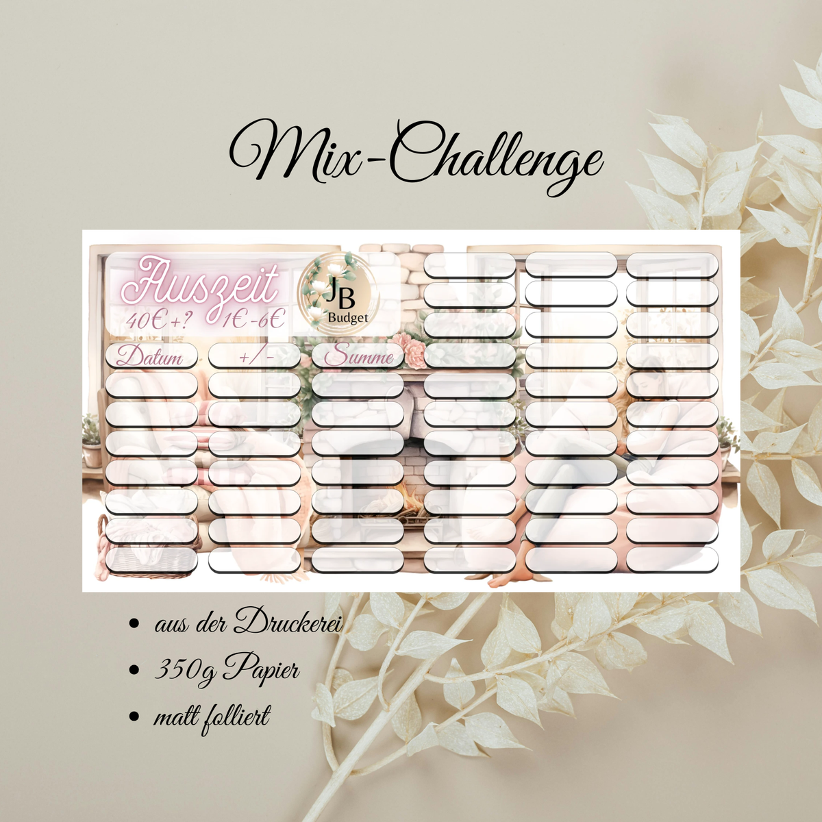 Sparchallenge Auszeit