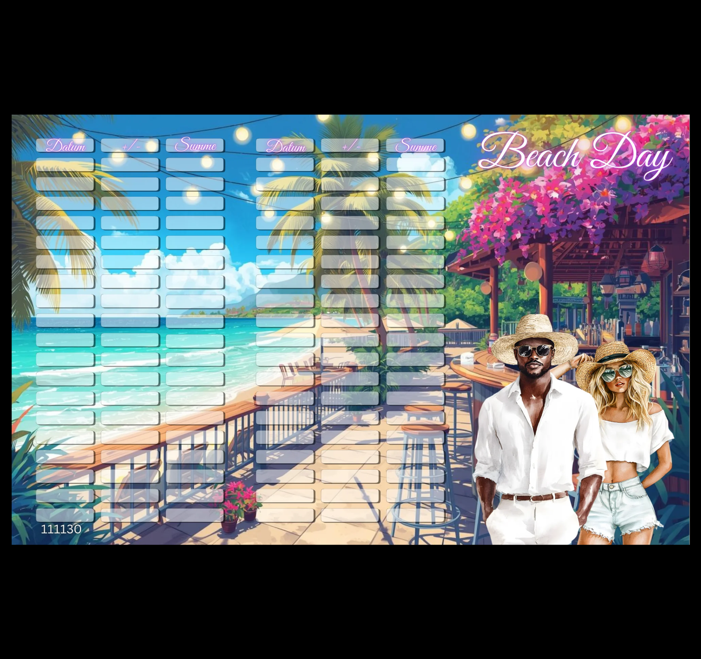 Beach Day Klappkarte