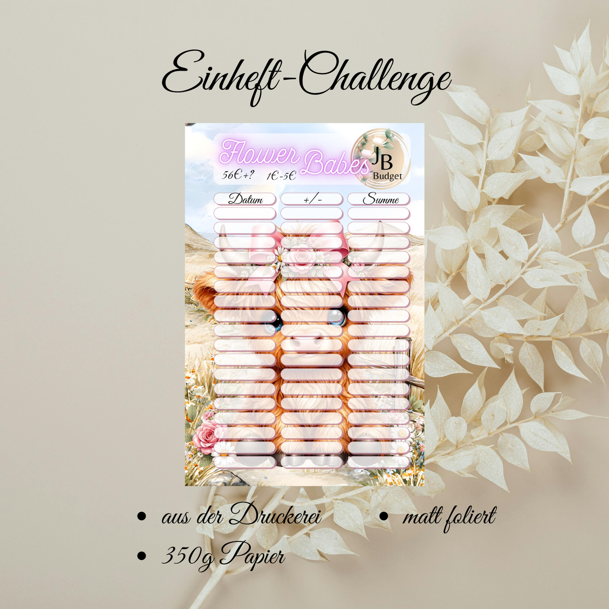 Flower Babes Einheft-Challenge ( Achtung B-Ware )