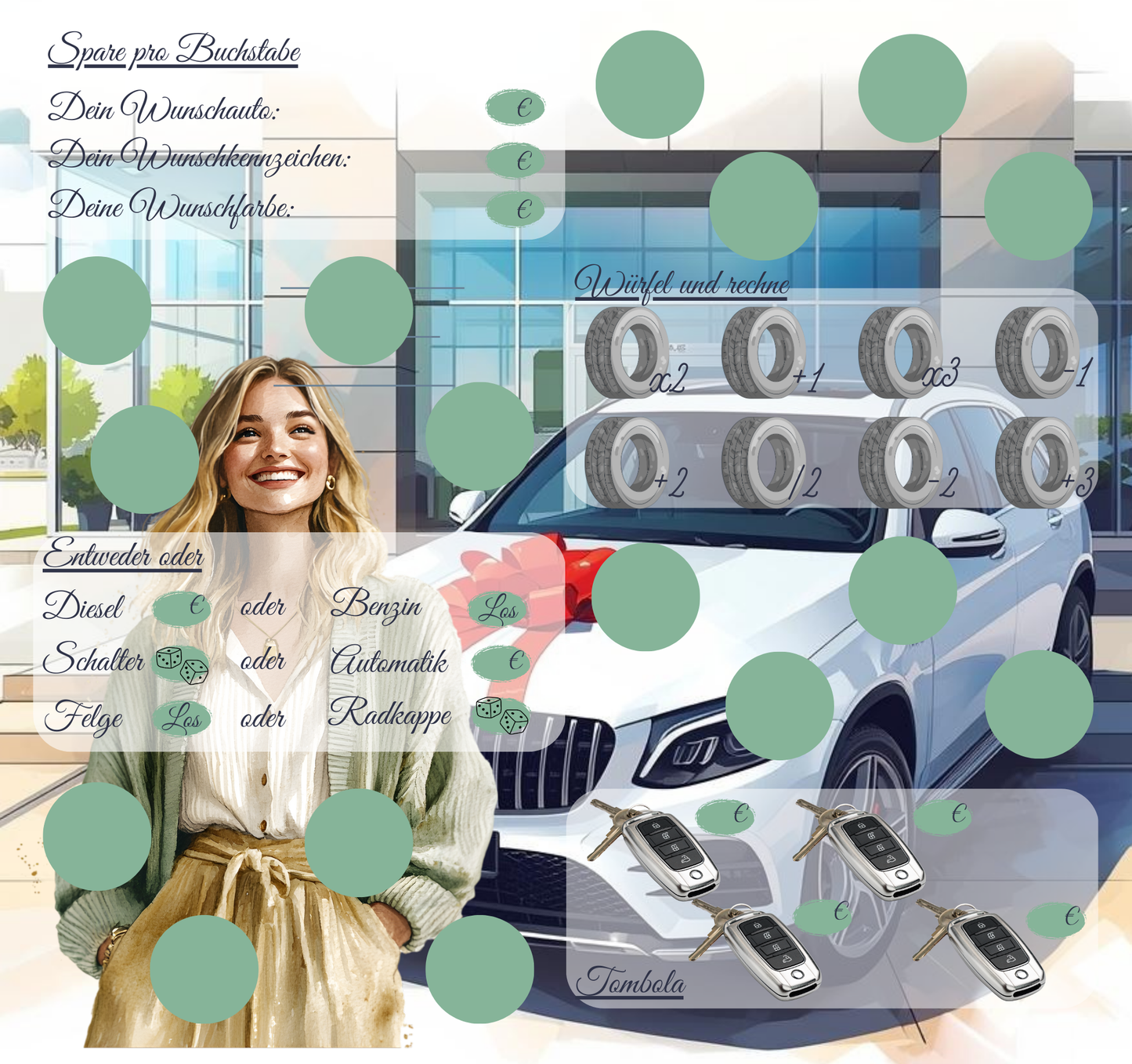 New Car 2er Klappkarte